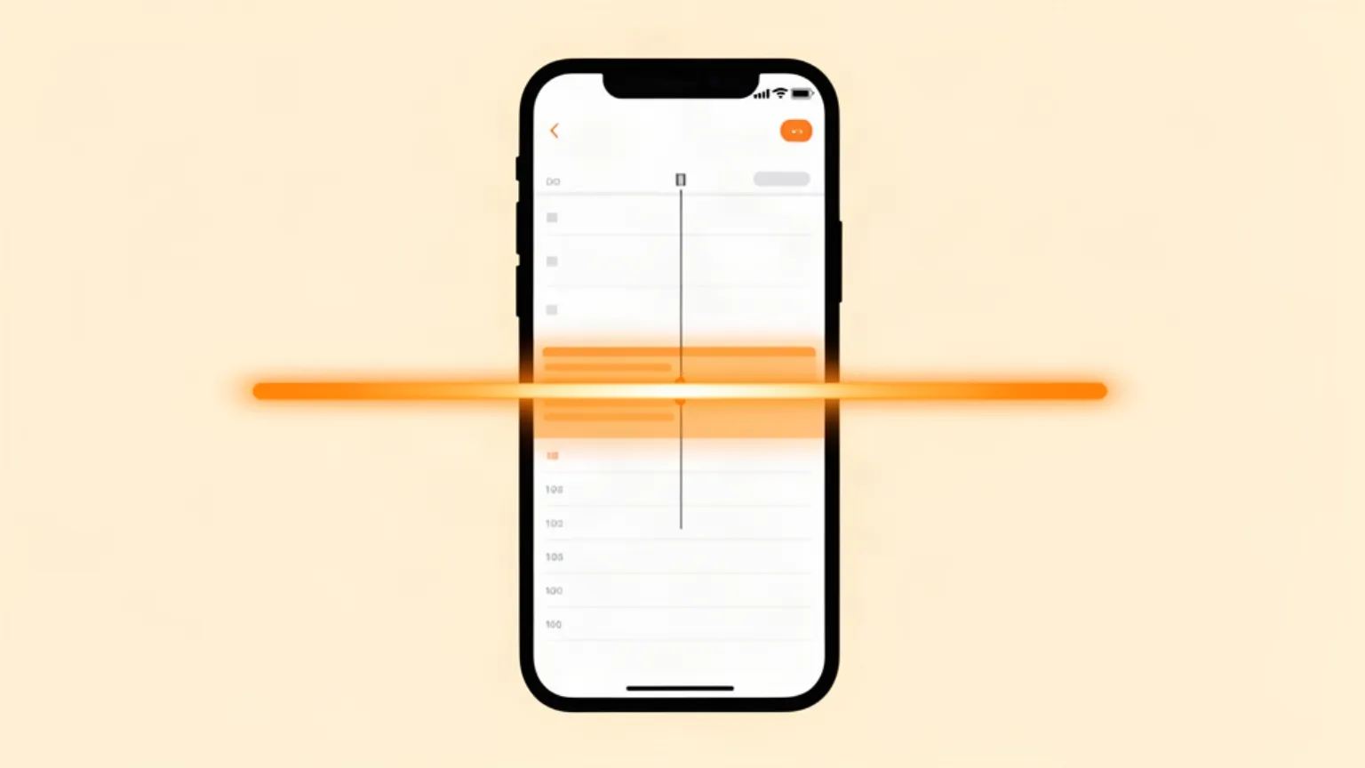 A vertical mobile phone screen showing a video editing timeline extending outward, symbolizing longer-form AI ad generation on a social platform