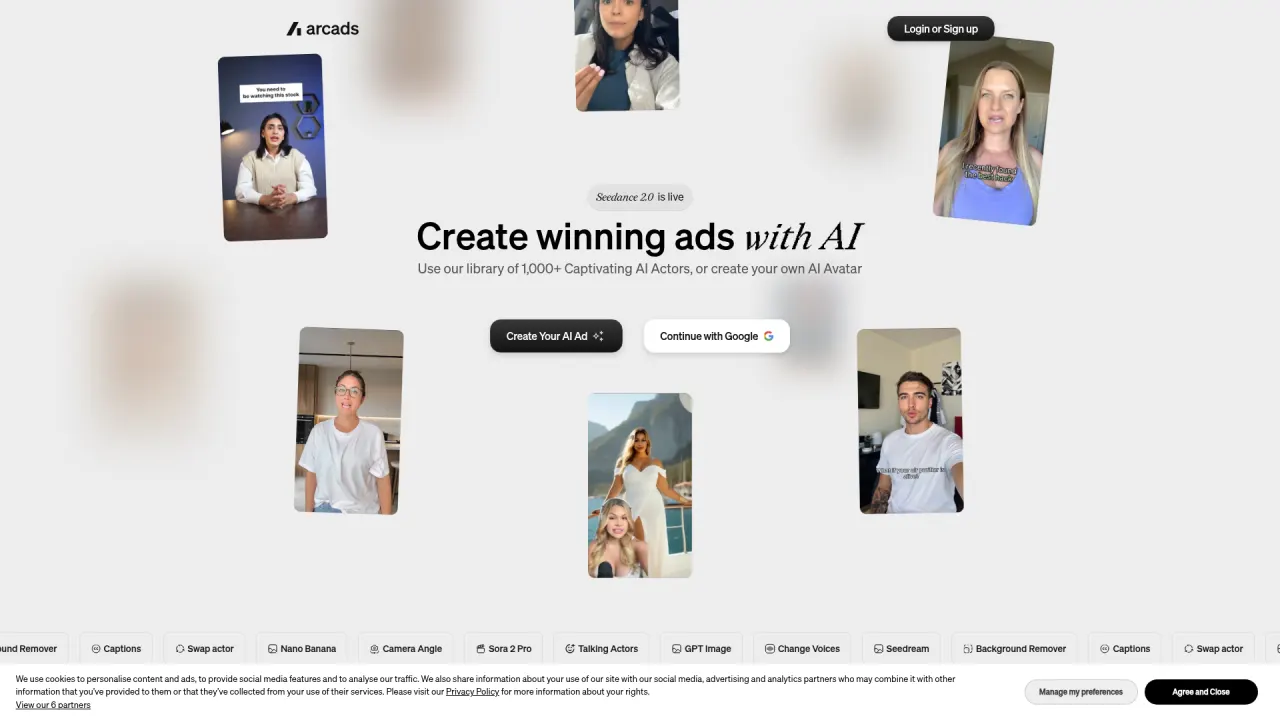 Arcads screenshot