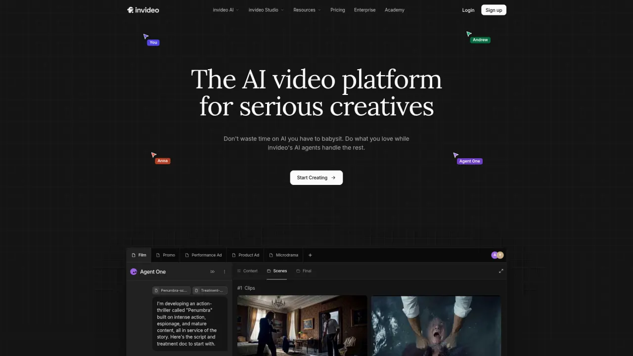 InVideo AI screenshot